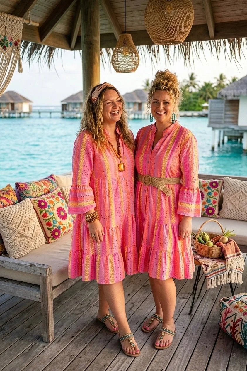 BROGAN TIERED COTTON DRESS