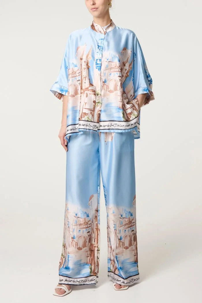 VENICE SATIN STYLE CO-ORDS - 7 COLOURS