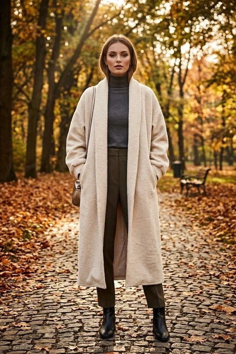 TRISH TEXTURED WOOL LONGLINE CARDIGAN - 5 COLOURS