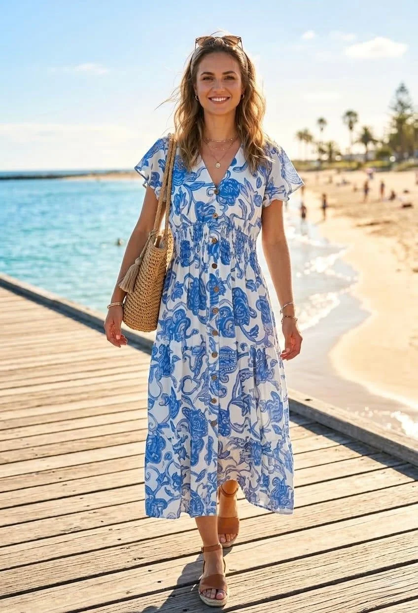 SHERRI PAISLEY PRINT DRESS - 3 COLOURS