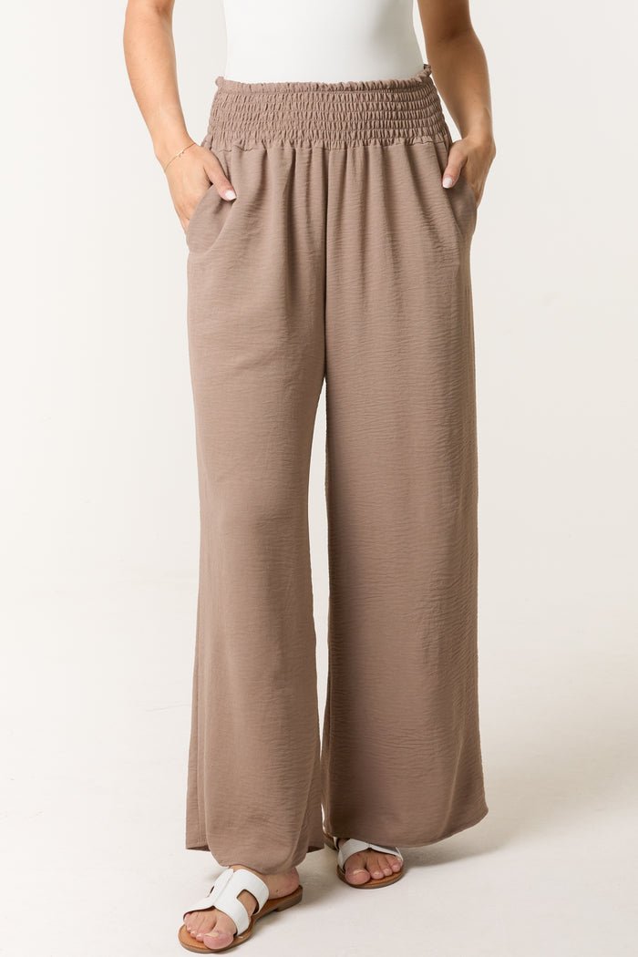 EMIE ELASTIC WAIST TROUSER - 14 COLOURS
