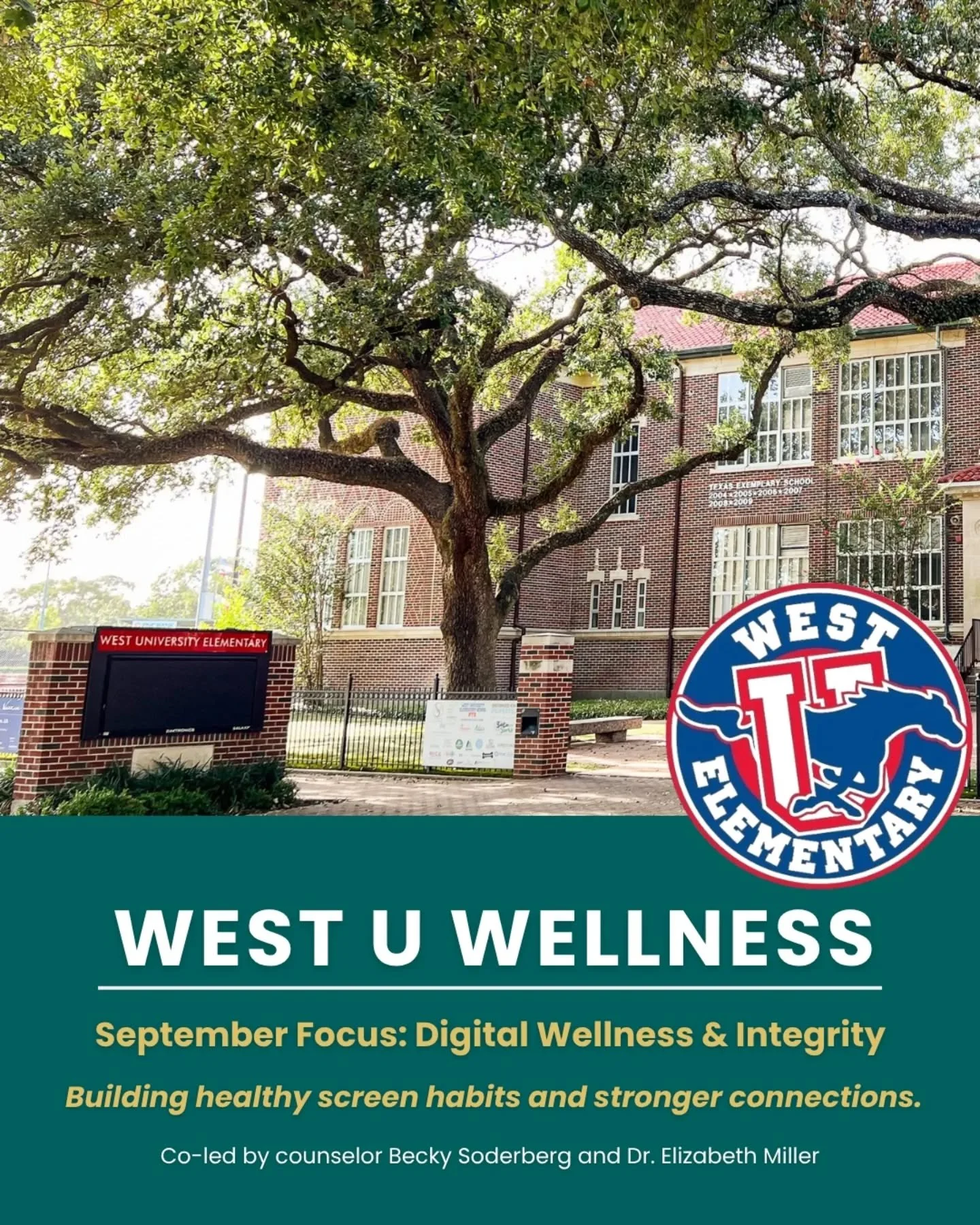 I’m so proud to have helped launch West U Wellness alongside our school counselor, Becky Soderberg, the @westu_pto, and the West University Elementary community. 
This initiative is all about weaving wellness into daily life for our students,