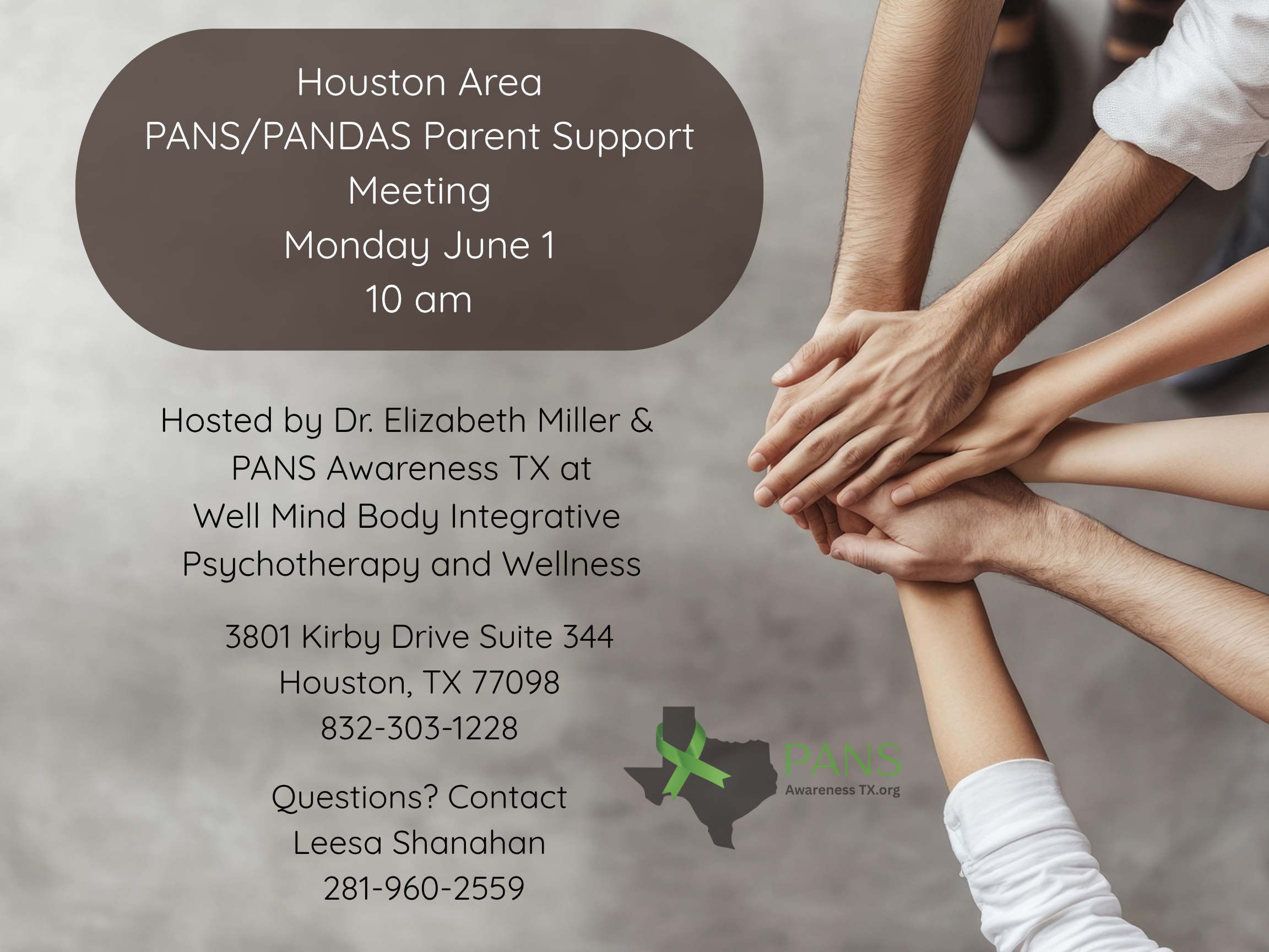 Join Us June 1st for Our PANS/PANDAS Support Meet Up