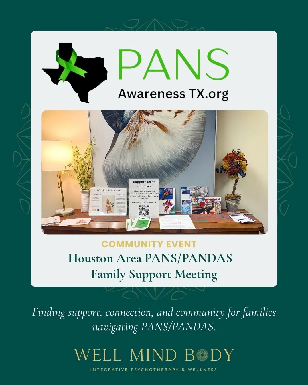 Last week, @dr.elizabethmiller had the privilege of hosting a PANS/PANDAS family support group at Well Mind Body.

One of the most powerful parts of the day was seeing families connect with others who truly understand what they're navigating. When yo