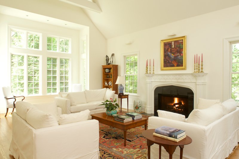 House interior designed by Charlottesville, Virginia architect, Liz Sloan.