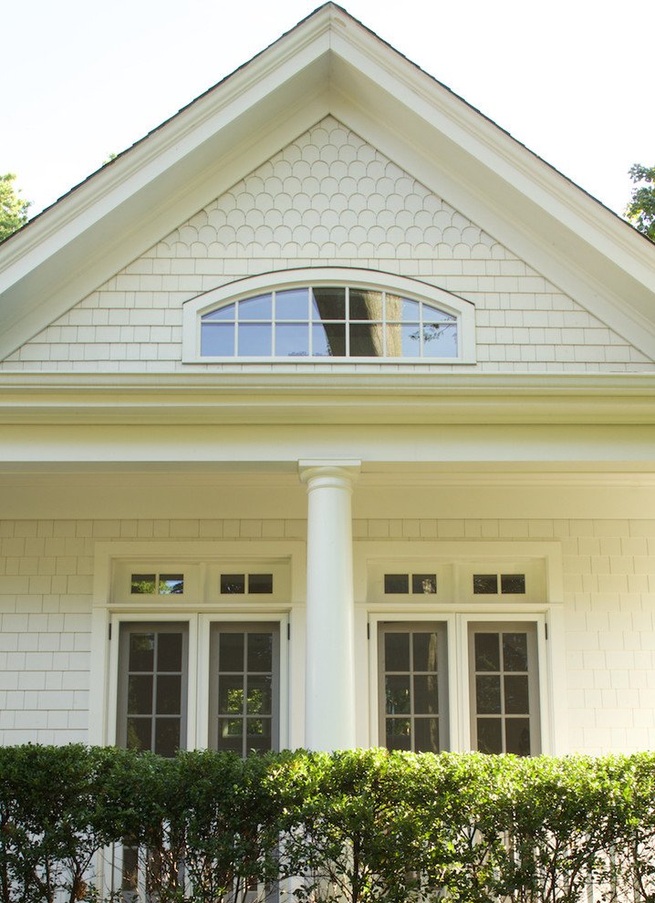 Exterior of home designed by Charlottesville, Virginia architect, Liz Sloan.