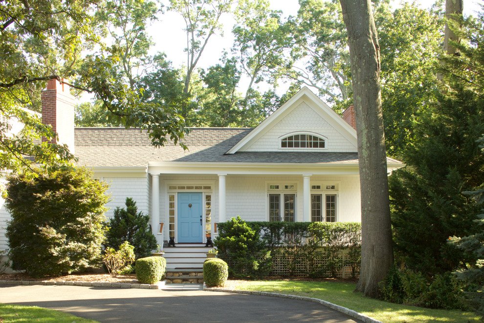 Exterior of home designed by Charlottesville, Virginia architect, Liz Sloan.