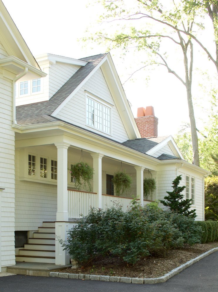 Exterior of home designed by Charlottesville, Virginia architect, Liz Sloan.