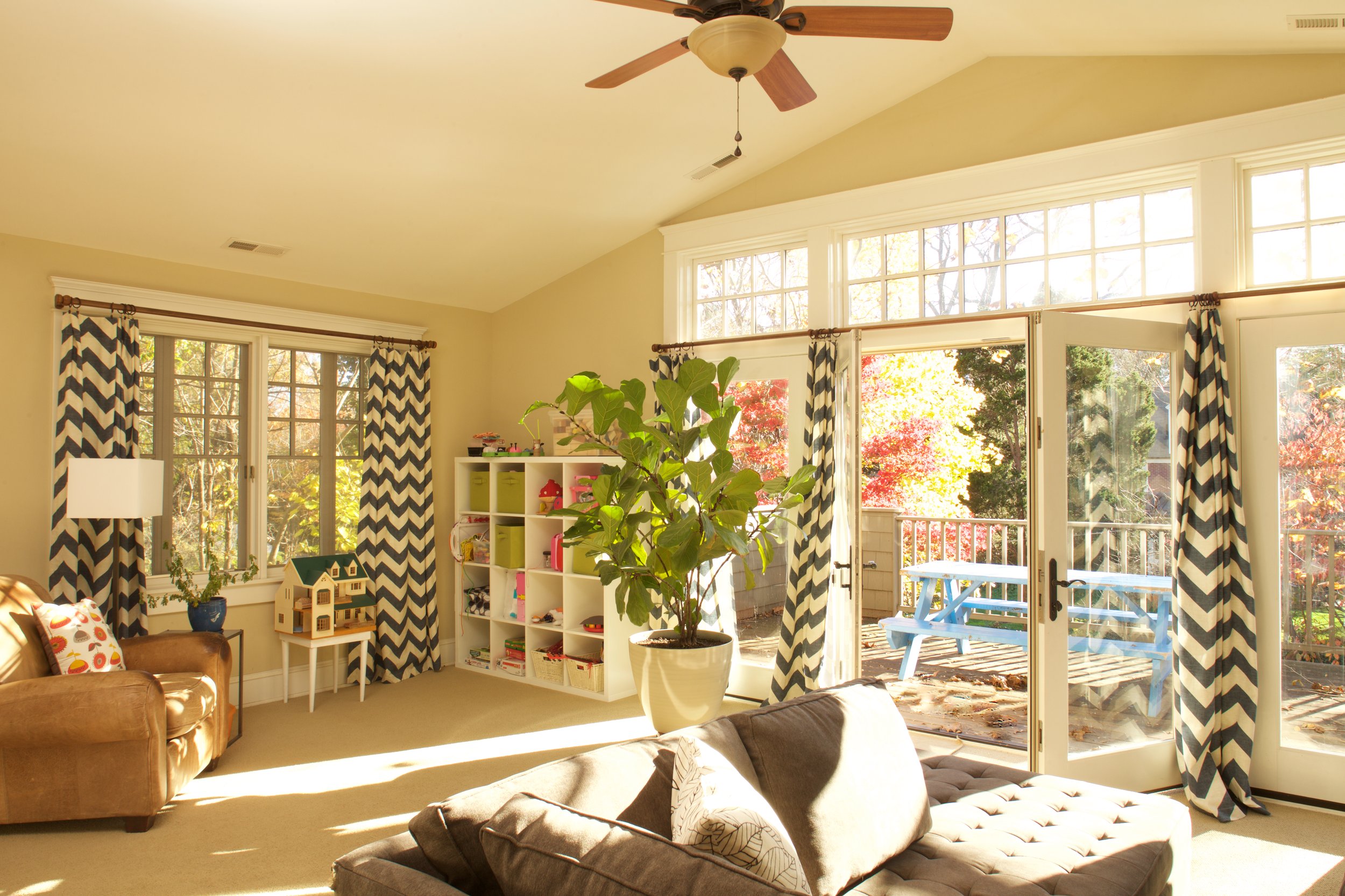 House interior designed by Charlottesville, Virginia architect, Liz Sloan.