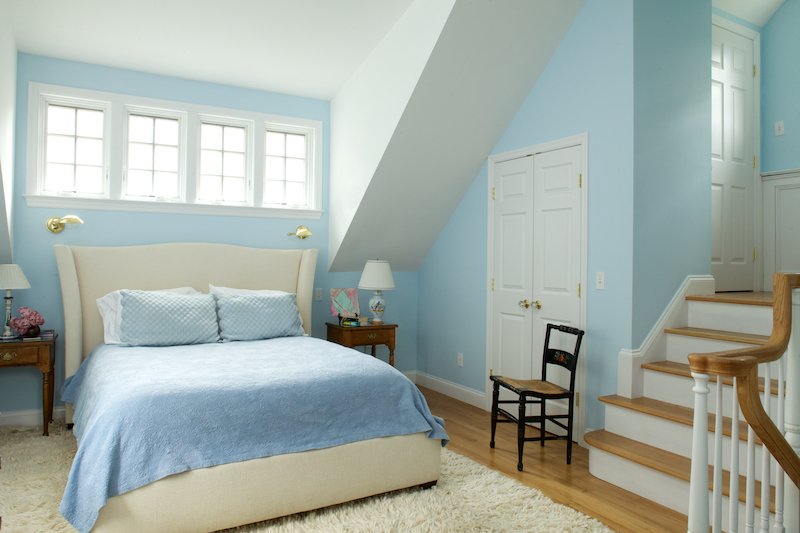 House interior designed by Charlottesville, Virginia architect, Liz Sloan.