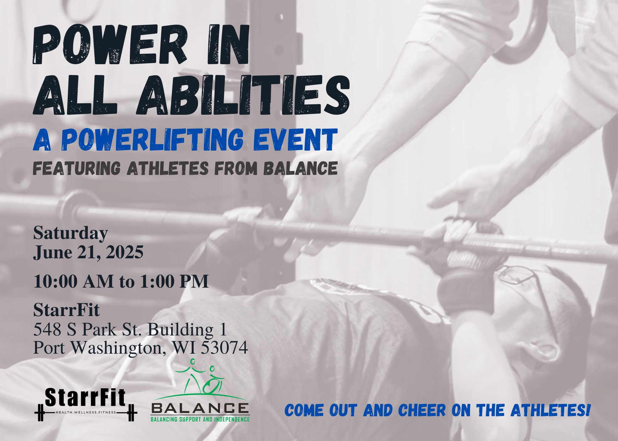 Power in All Abilities - Powerlifting and Fundraising Event — Balance ...