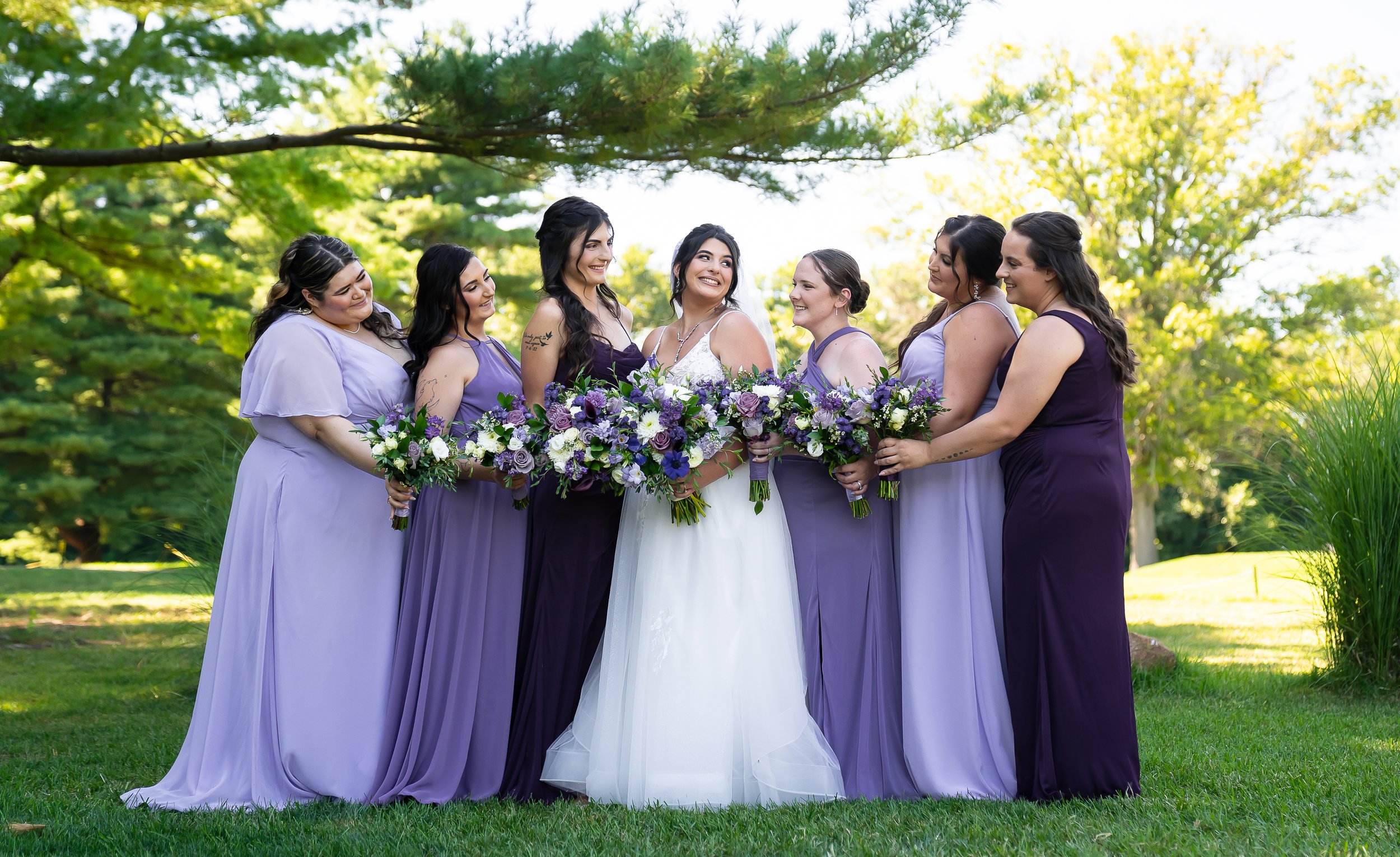 A Celebration in Shades of Purple | Victoria &amp; Tomas at Green Pond Country Club