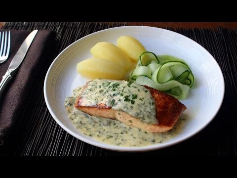 Classic Butter Herb Sauce For Fish
