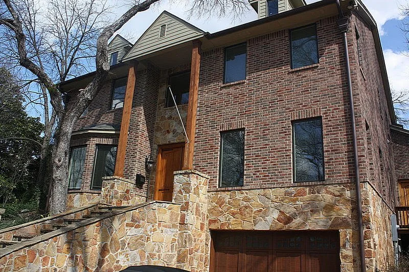 Brick and stone house