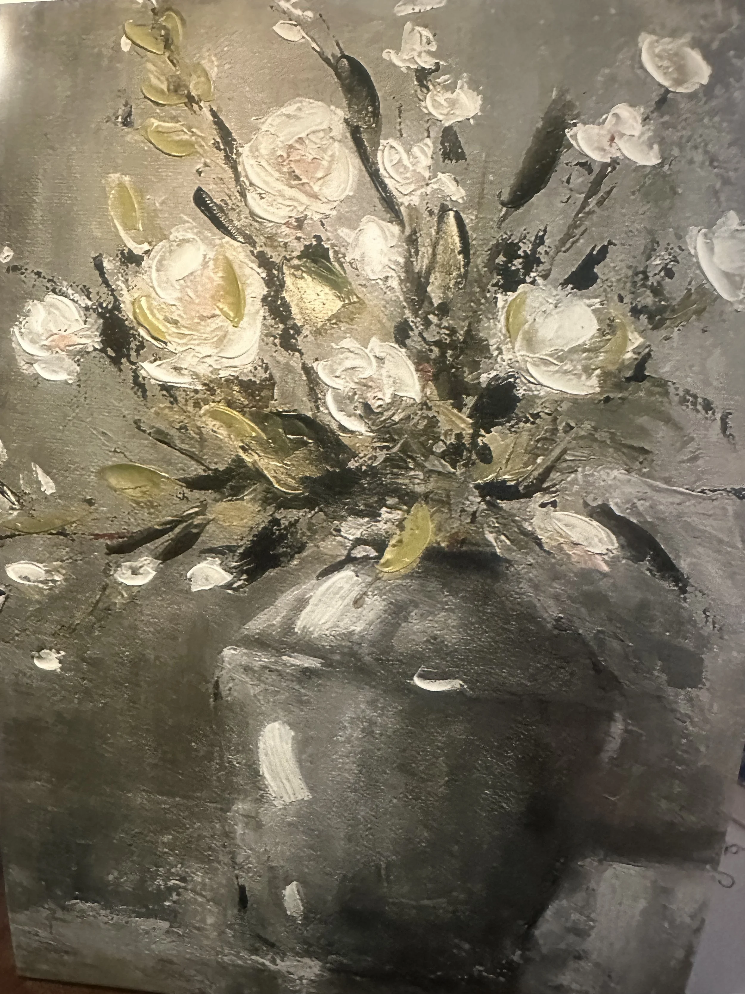 KIDS CLASS— Tues. June 9th -charcoal Floral -( 4:15-5:30 pm) -$35-
