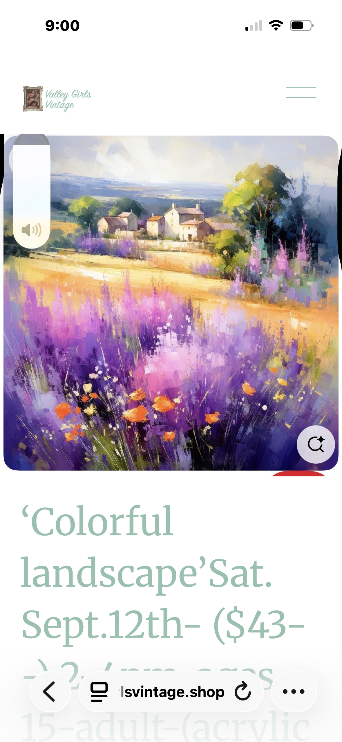Colorful Acrylic Landscape! Fri. Sept. 25th (6-8 pm) $43-( 15-adult) (Copy)