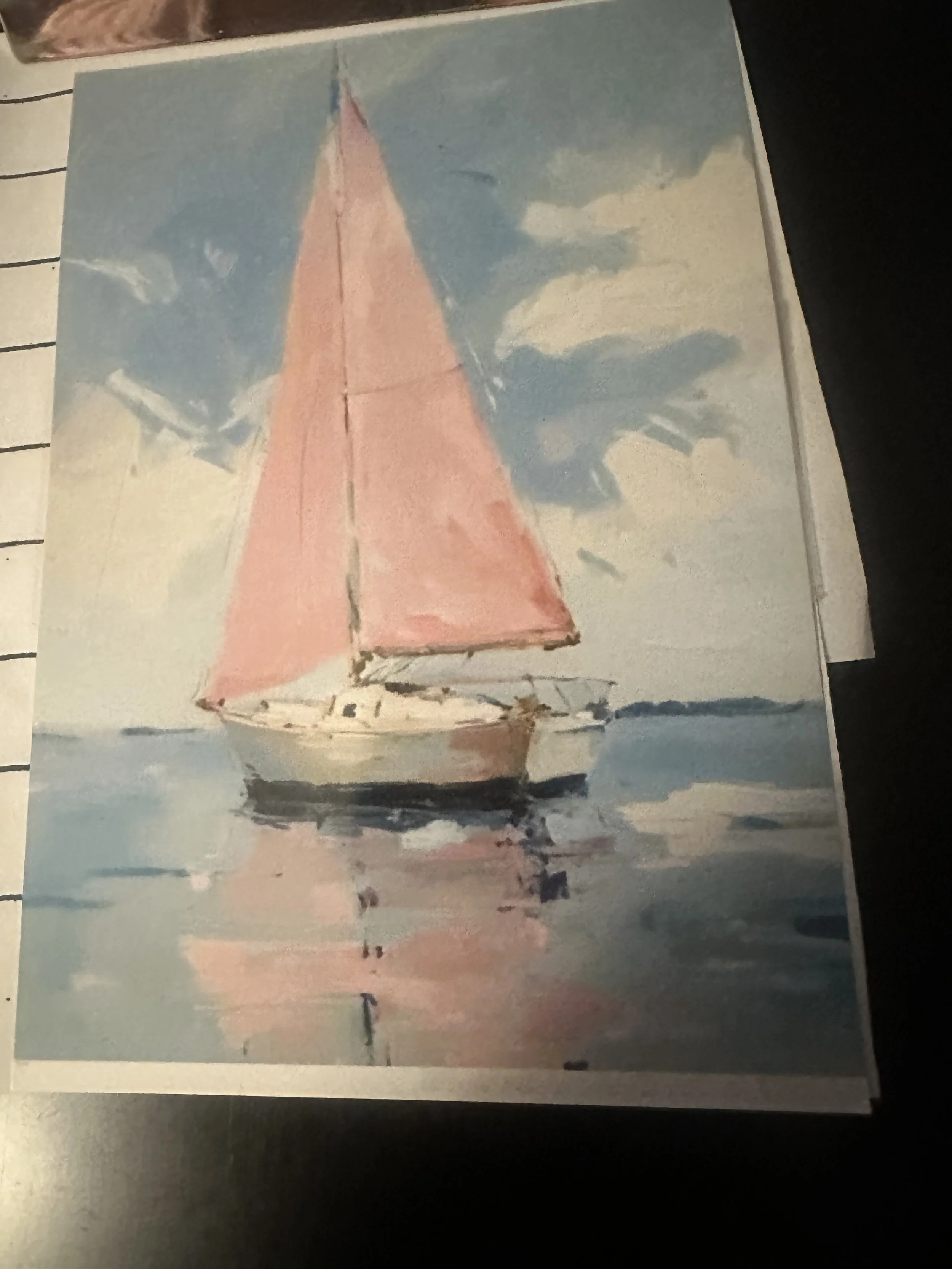 ‘Sail Away’—Sat Aug. 8th  (2-4pm)- (acrylic on canvas) $45- ( ages 10-adult)