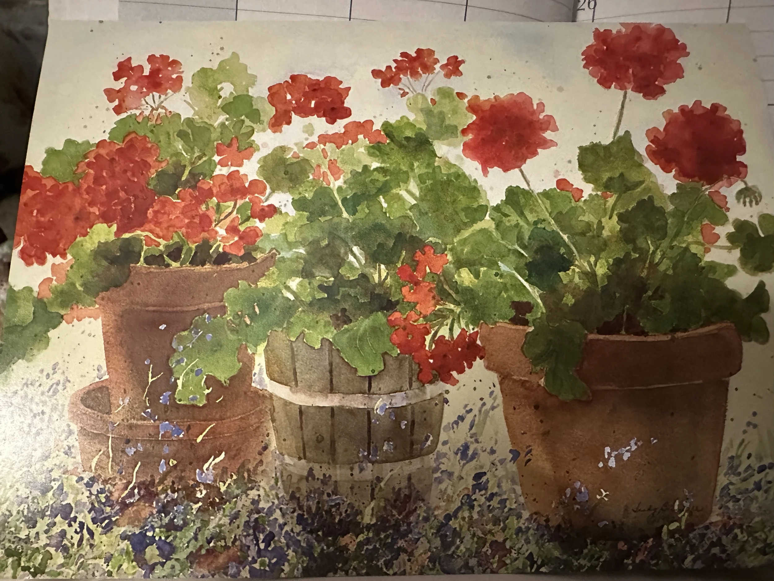 Geraniums-Sat. May 23rd  (2-4 pm) $40-(ages12-adult)