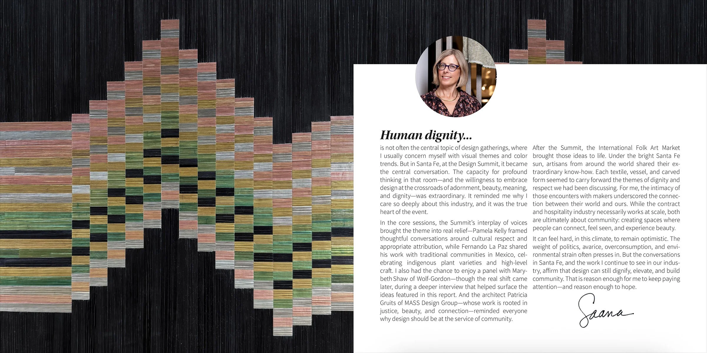 The Textile Eye Fall 2025 - Editors Letter pages