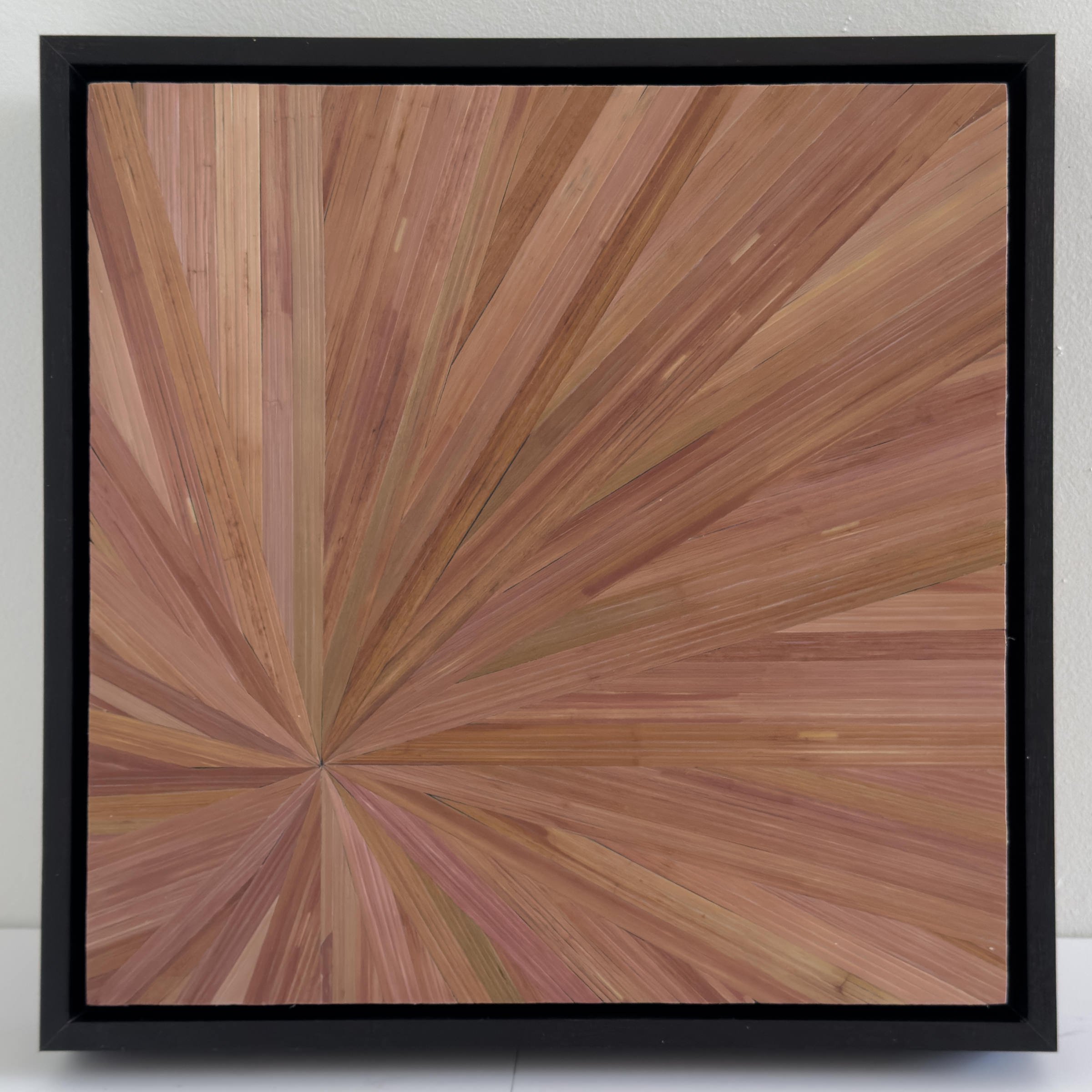 Radiance in Pink shown in a contemporary frame, emphasizing the delicate interplay of rose tones as they shimmer in changing light.