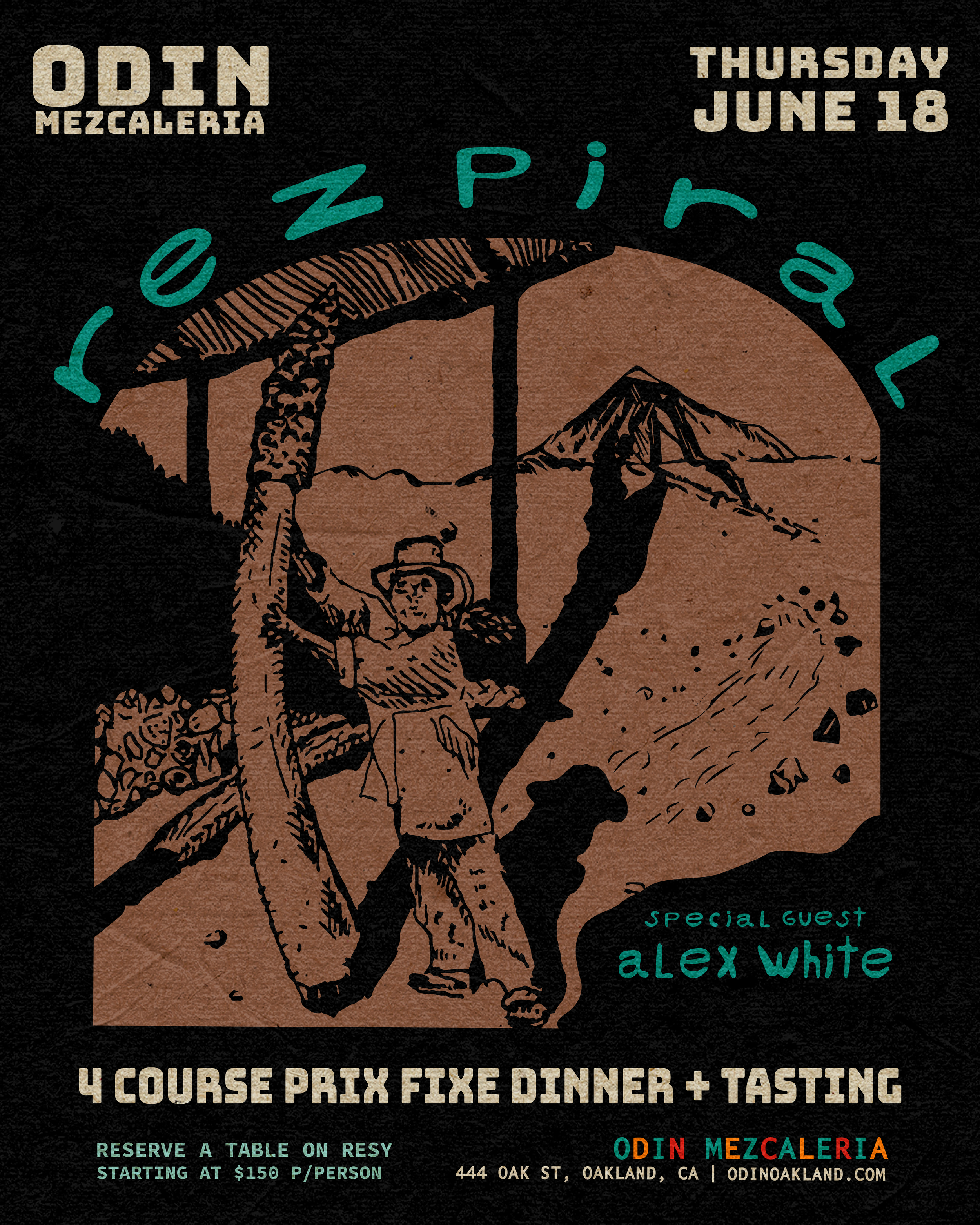 Rezpiral: Prix Fixe Dinner & Mezcal Tasting