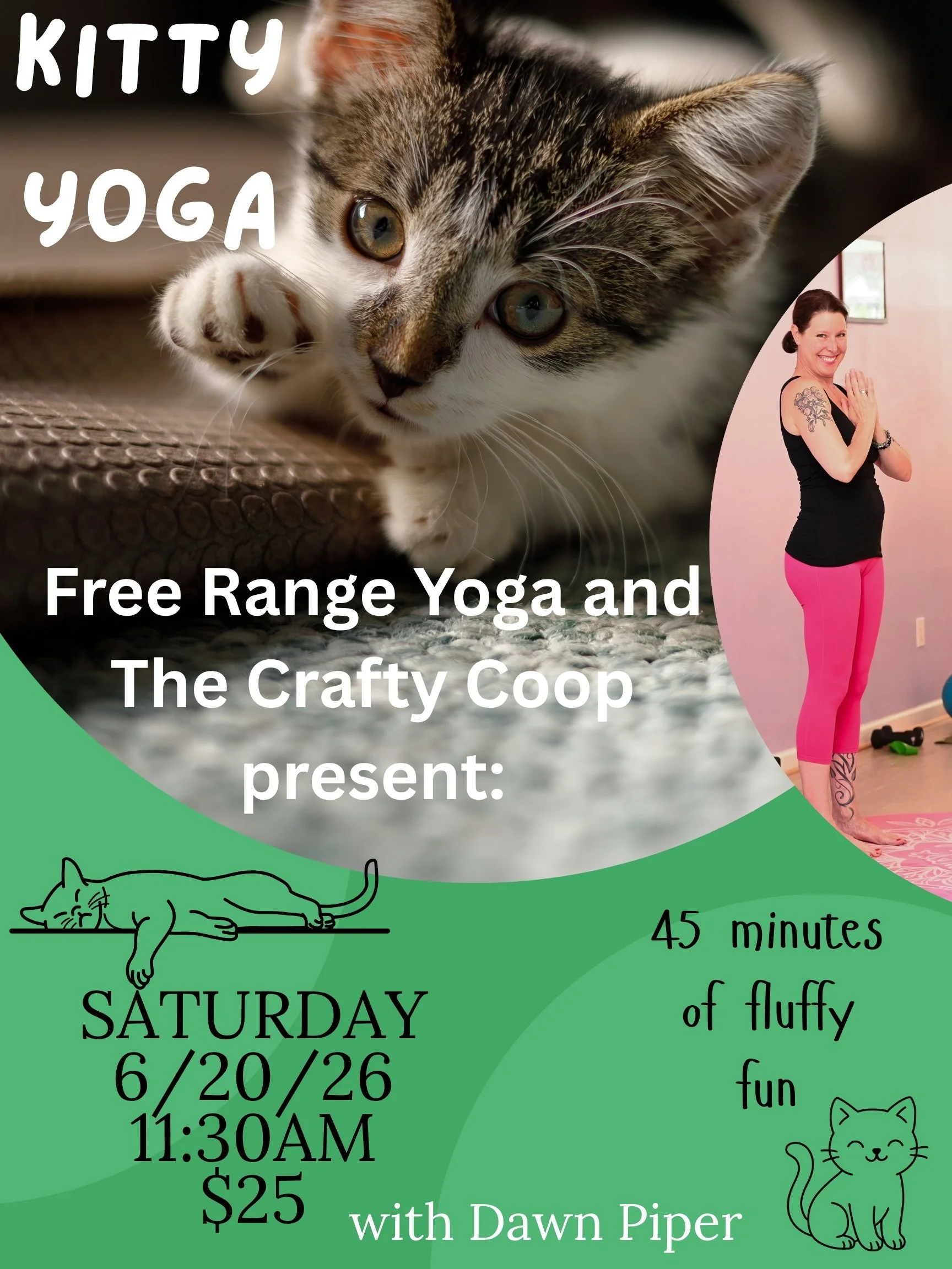 Kitty Yoga Poster
