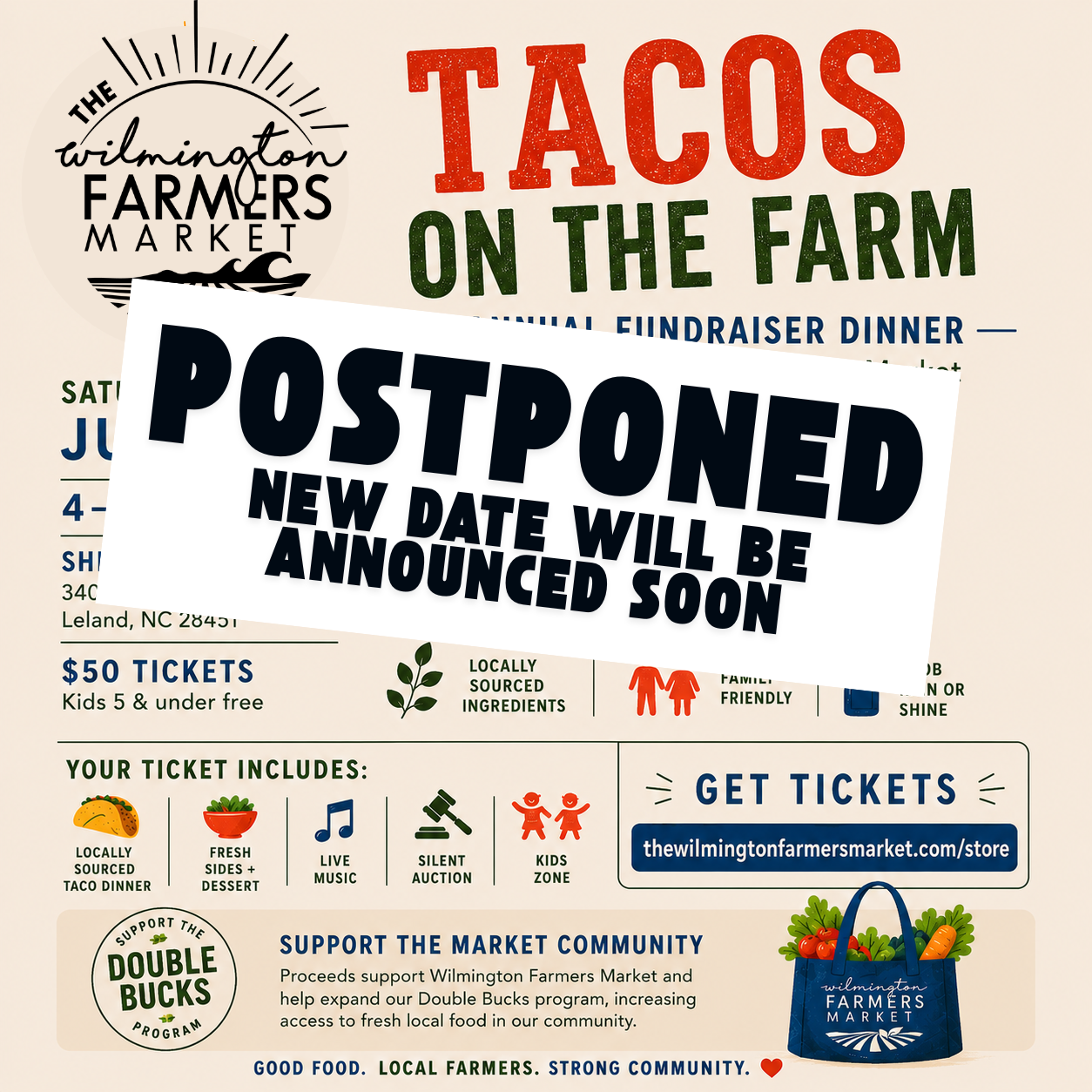 Tacos on the Farm - The Wilmington Farmers Market Annual Fundraiser Dinner