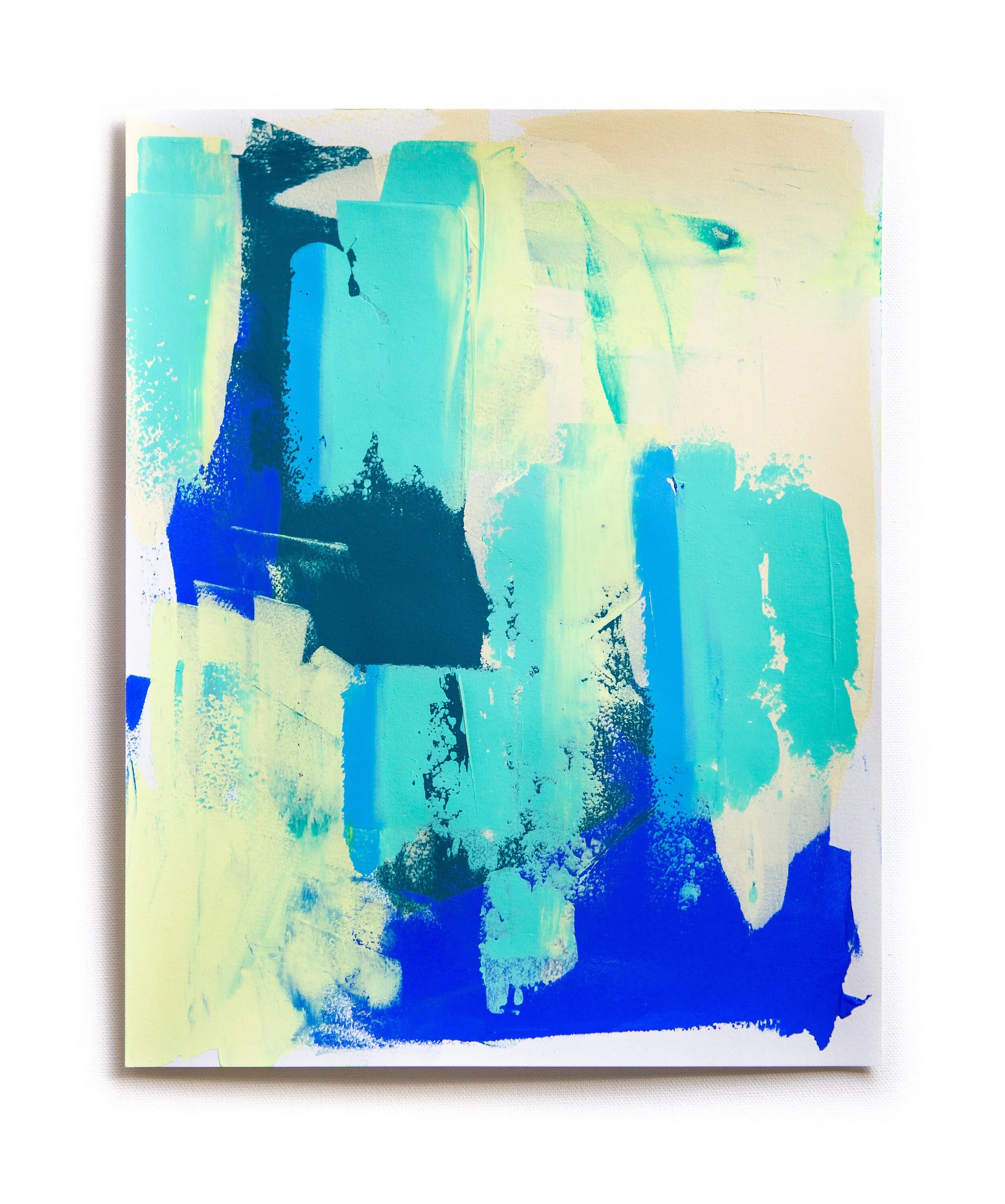 Sketchbook Page 278, Abstract Painting on Paper, 11x14 inches