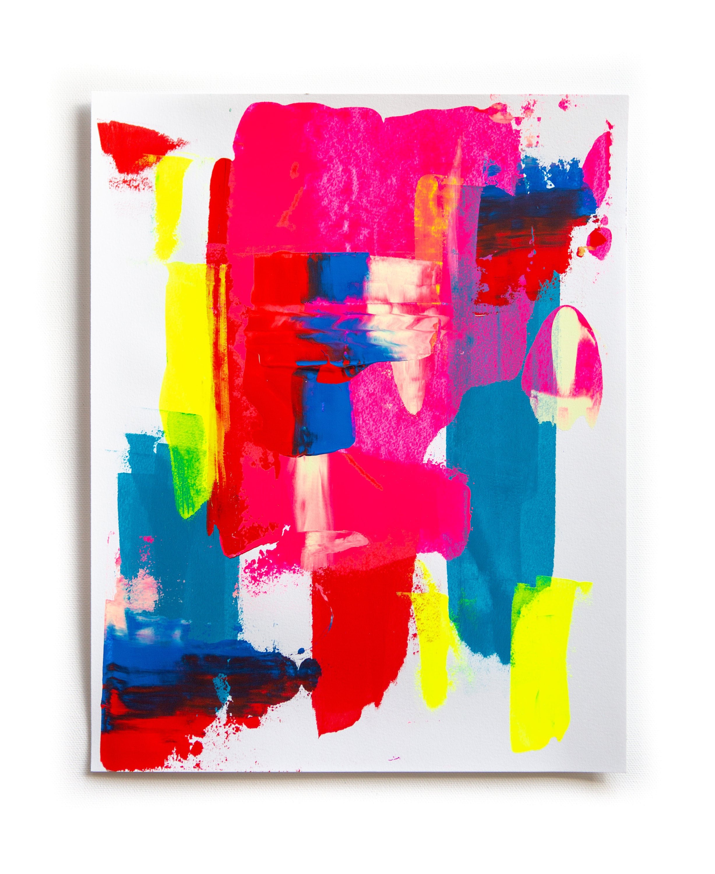 Sketchbook Page 276, Abstract Painting on Paper, 11x14 inches