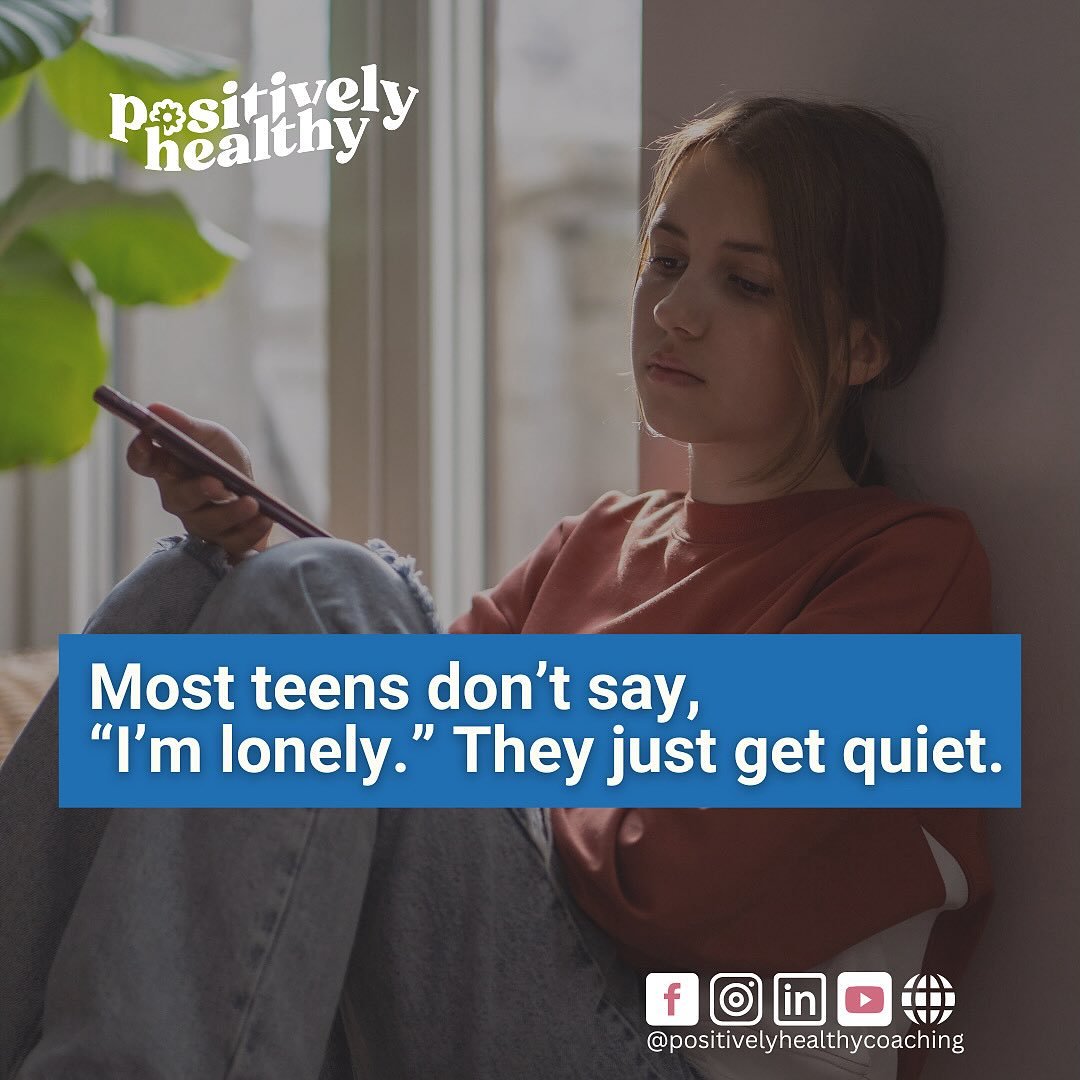 Lonely teens don&rsquo;t always speak up.
They just fade.
They stop initiating.
They stop hoping someone will check in.
They stop expecting to be understood. 😓

And loneliness doesn&rsquo;t mean they&rsquo;re alone... 
It means they feel unseen in t