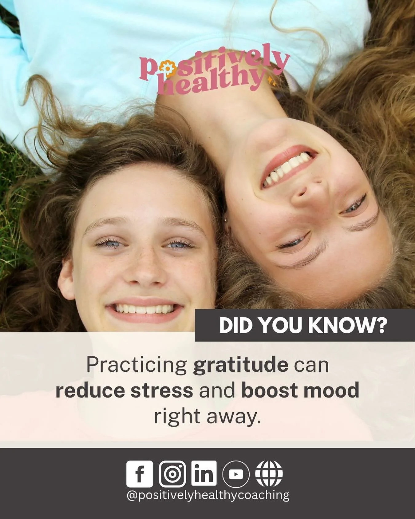 Did you know&hellip; practicing gratitude can reduce stress and boost mood right away? 💁&zwj;♀️

Even a single moment of thankfulness can calm the brain and help teens focus more on what&rsquo;s going well. Over time, small daily moments of gratitud