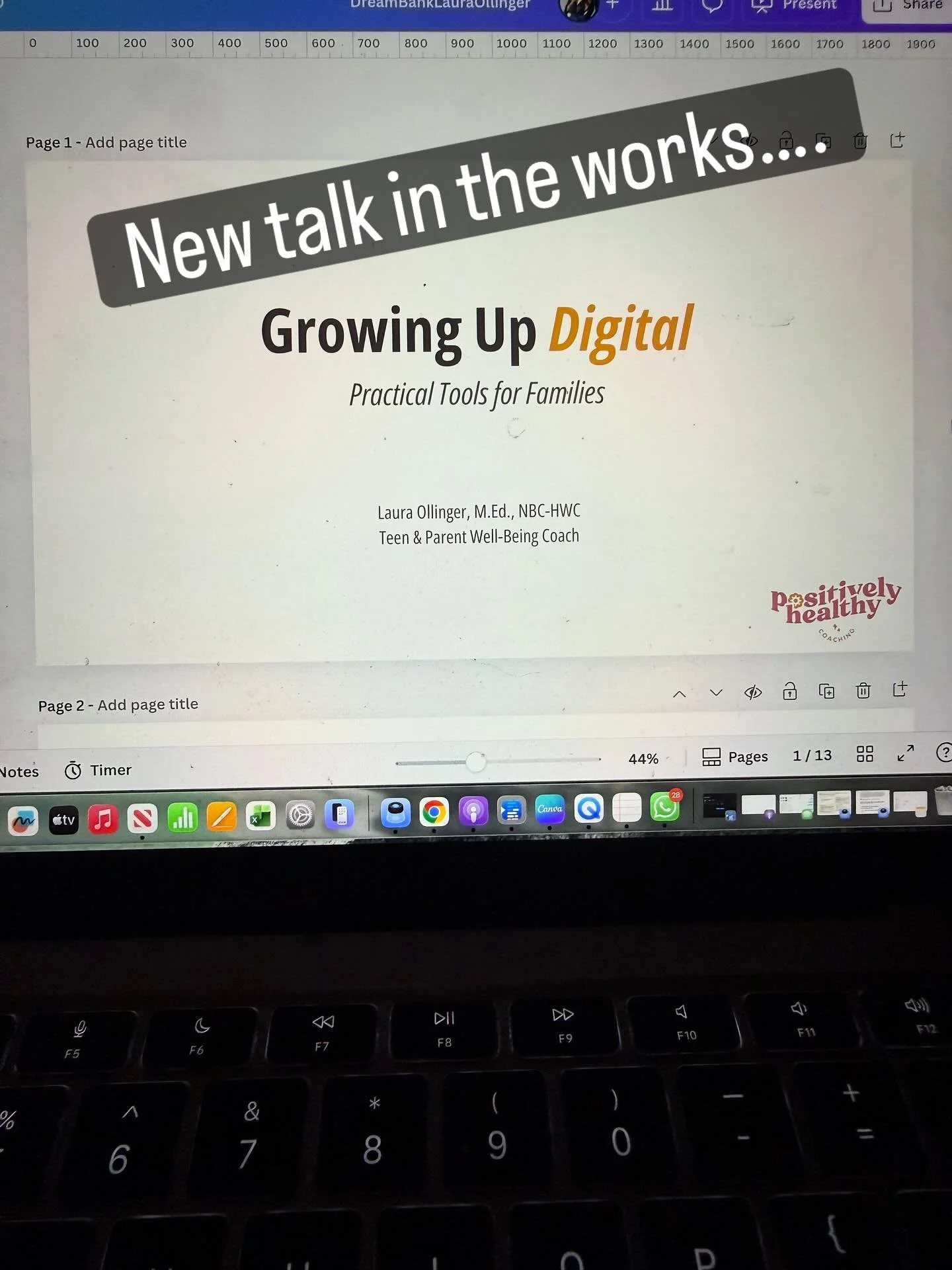 Coaching, momming, puppy care taking, now speech writing. Honored to be speaking for DreamBank in a couple of weeks&hellip;And creating some new content just for their audience. Will be sleeping soon. 😴