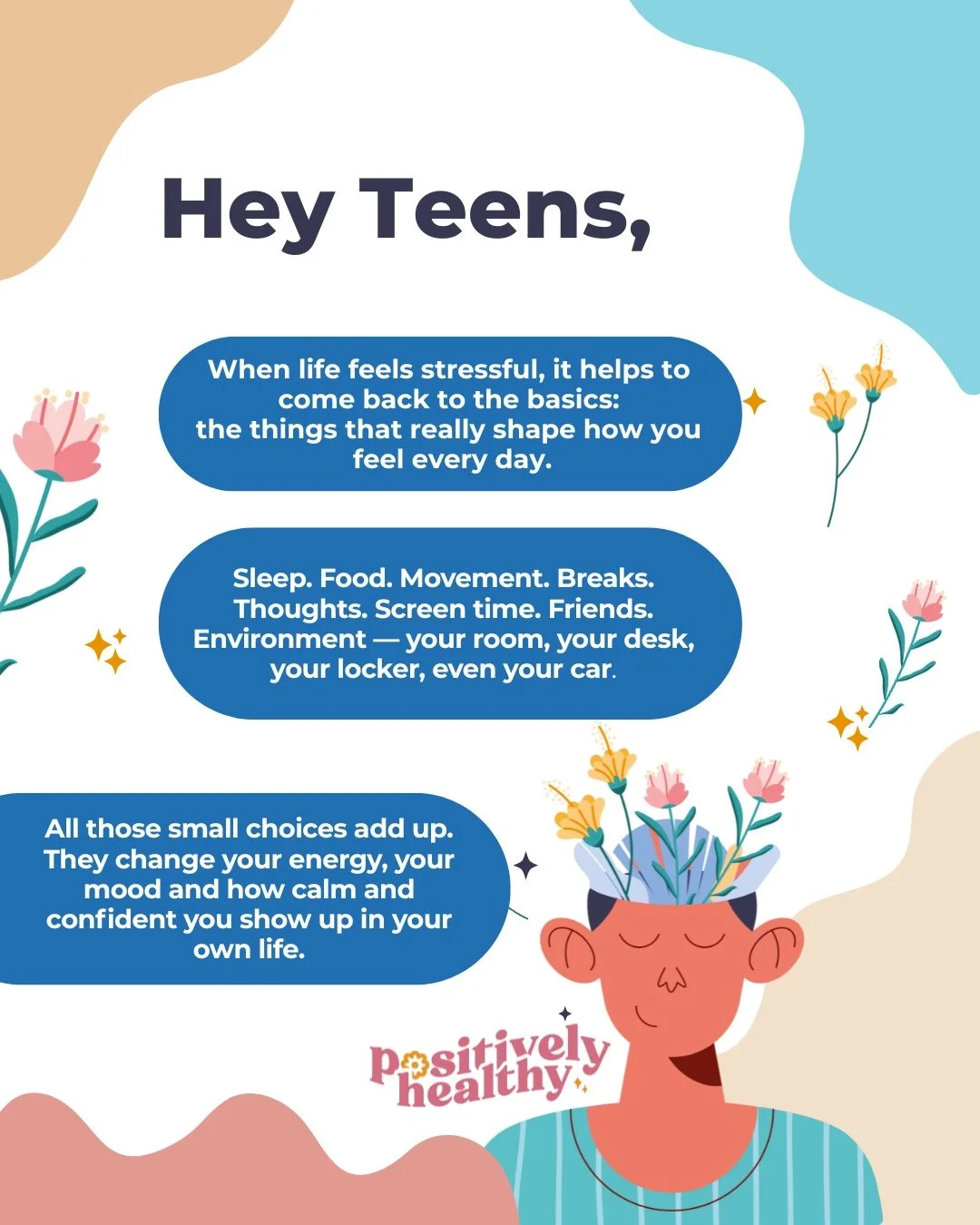 When life feels stressful, come back to the basics.
Sometimes it&rsquo;s not about fixing everything &mdash; it&rsquo;s about noticing the small things that shape how you feel every day.
Ask yourself:
💭 How much sleep have I had lately?
💭 What have