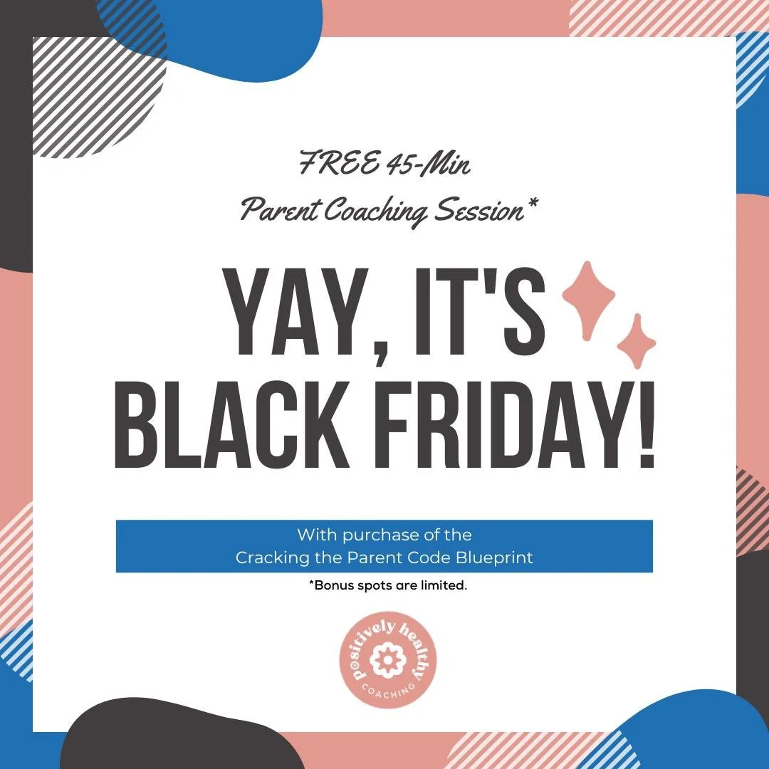 ✨ BLACK FRIDAY BONUS IS HERE! ✨

For a limited time, when you purchase the Cracking the Parent Code Blueprint, you&rsquo;ll receive a FREE 45-minute Parent Coaching Session with me.

The Blueprint gives you the full system.

Your coaching session giv