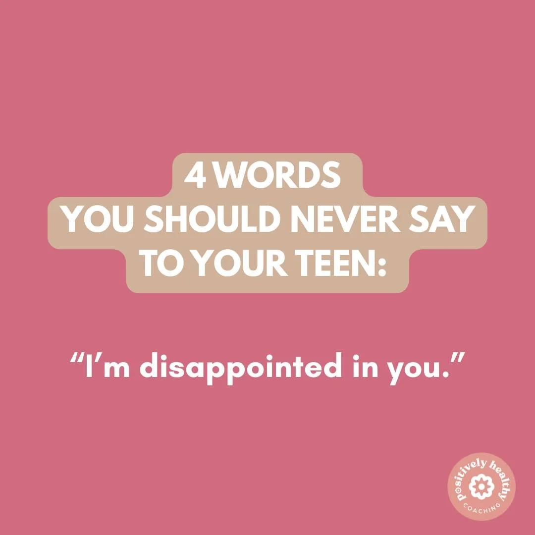 Four words said in frustration can land as identity for a teen.
&ldquo;I&rsquo;m disappointed in you&rdquo; is often heard as
You ARE a disappointment.
You can hold expectations, values, and limits
without attaching worth to outcomes.
If you&rsquo;ve