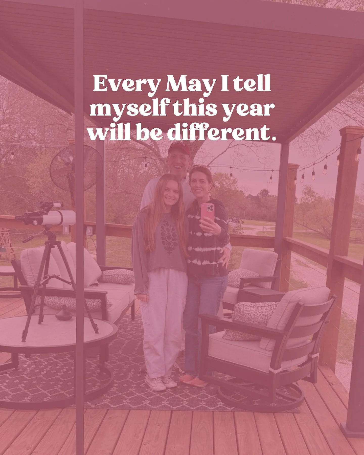 ONE MORE DAY. Comment "MAY" to get your tickets 👇🏼

____

Every May, I tell myself the same thing.

This year will be different. 

I'll pace myself. 

I'll stay calm.

I'll ACTUALLY enjoy this season with my kids instead of just surviving