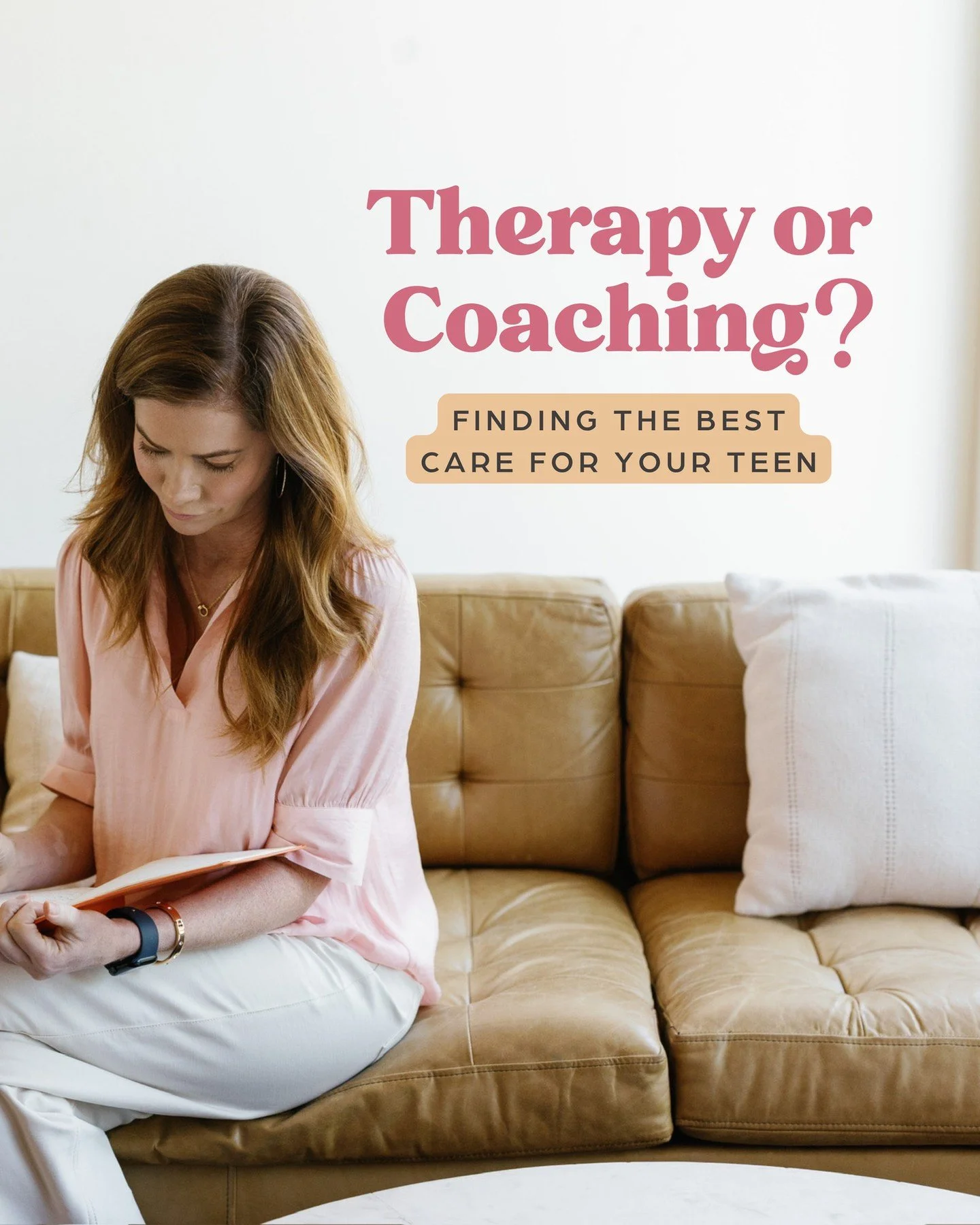 Curious which kind of support might be the best fit for your teen?

➡️ Swipe to learn the difference between coaching and therapy.

__

And if you&rsquo;re still unsure, that&rsquo;s okay. You don&rsquo;t have to figure this out alone.

Send me a DM 