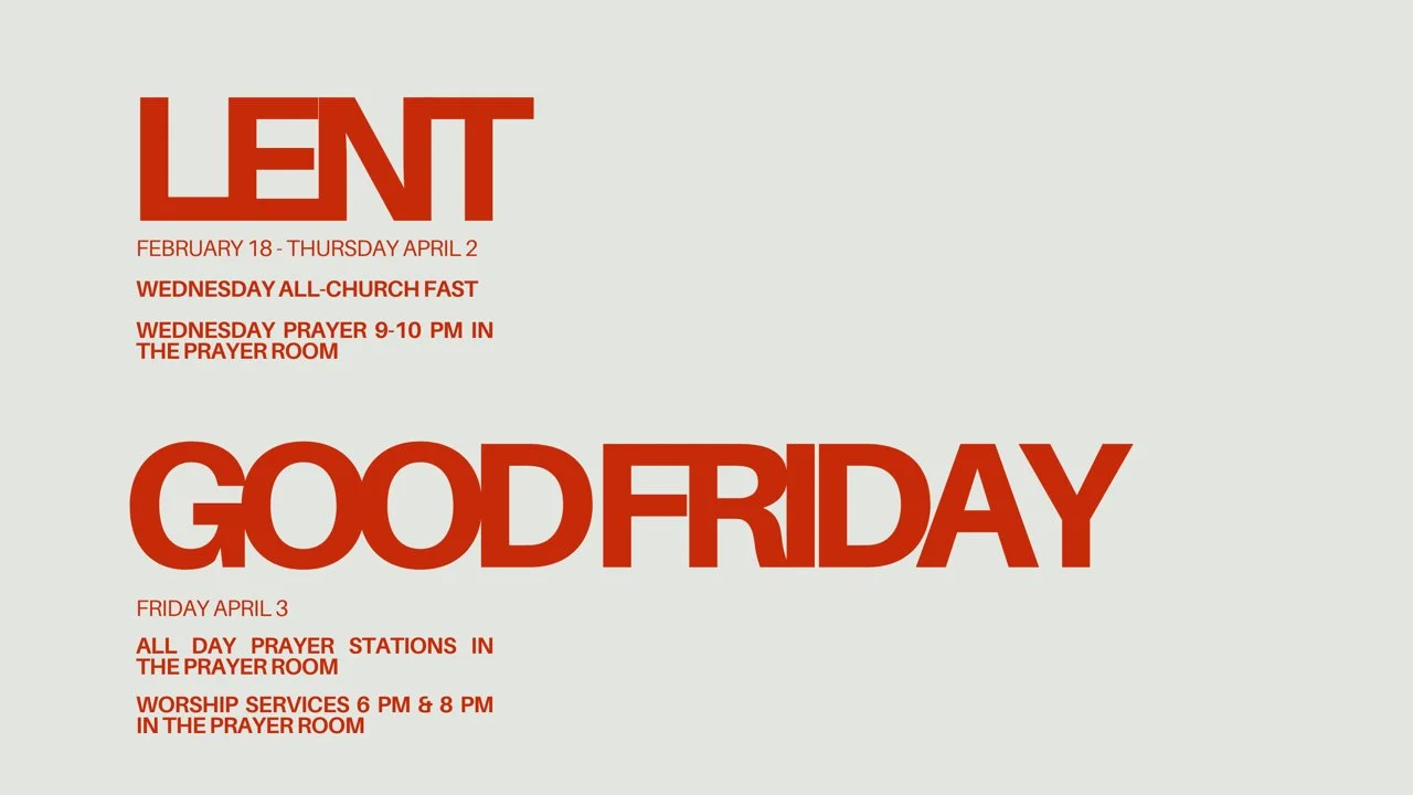 Good Friday in the Prayer Room