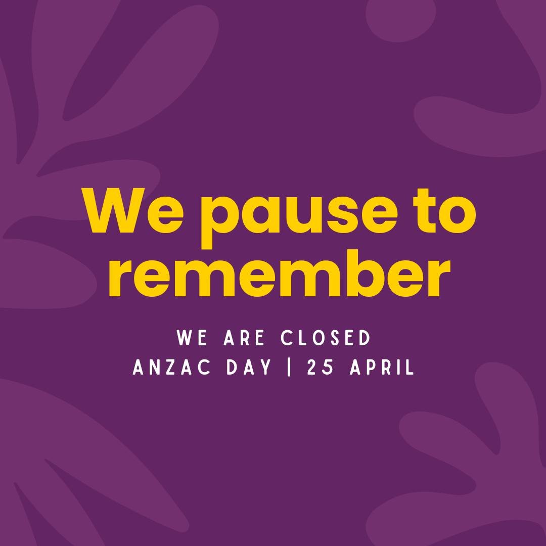 🇦🇺 ANZAC DAY is a special day of remembrance in New Zealand and Australia. On this day we pause to remember those who fought to protect our freedom and peace. 

Thursday 25th April we will be closed, we will resume our normal hours the next day. 

