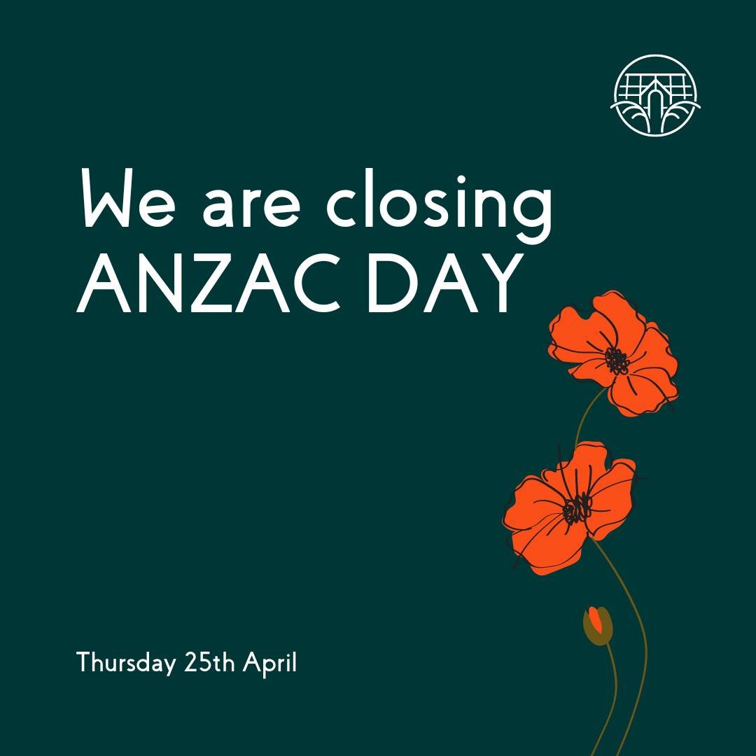 Hey folks! Quick heads up &ndash; we'll be taking a breather on Anzac Day. We will be closed to pay our respects and back in action the following day. Thank you for your understanding and continued support.

We hope each one of you takes time to paus