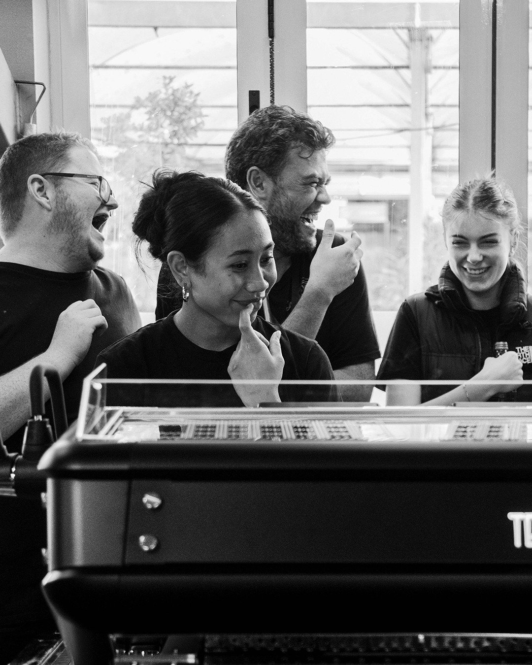 ✨ So thrilled to unveil our new coffee machine from L'affare ☕️ 

Our staff stuck around after hours to see the @laffare  team work their magic during installation and have a little meet and greet over 🍕. Our baristas can't wait to play with their n