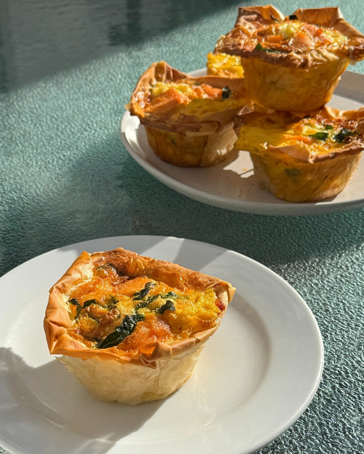 NEW Smoked salmon filo, with cream cheese and spinach 🌼 We love toasting it till crispy and serve it with some salad greens and relish.

Get 'em while they're hot out the oven! 🔥

 #smokedsalmon #pastry #cafenz #brunch