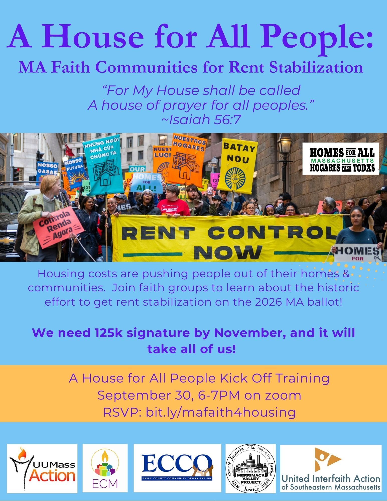 A House for All People! Rent Stabilization Training