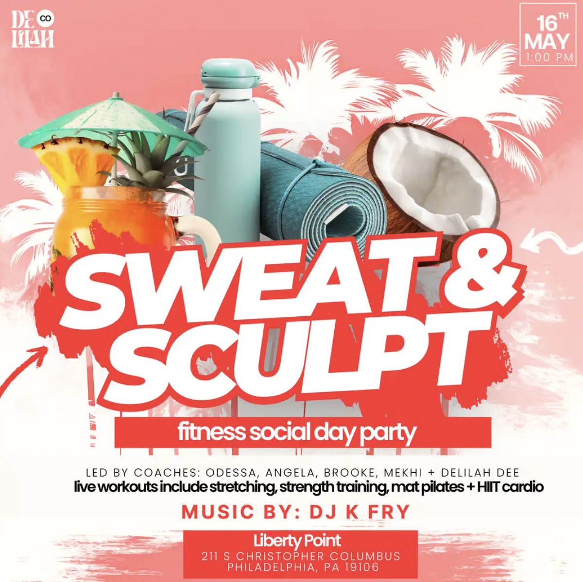 Sweat &amp; Sculpt: Fitness Social Day Party