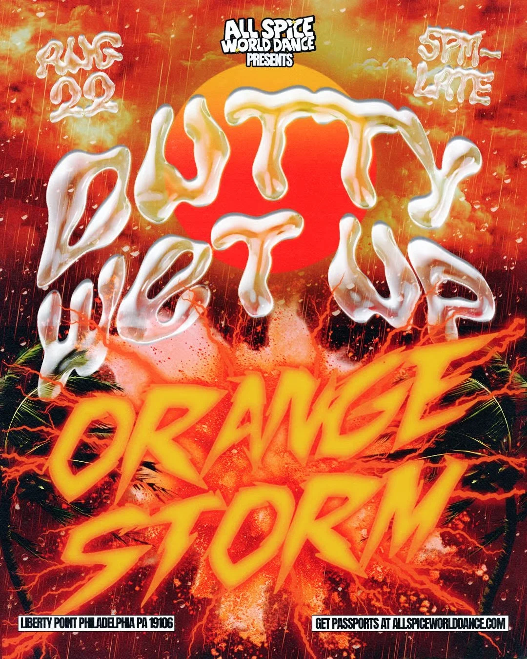 All Spice World Dance presents DUTTY WET UP: ORANGE STORM