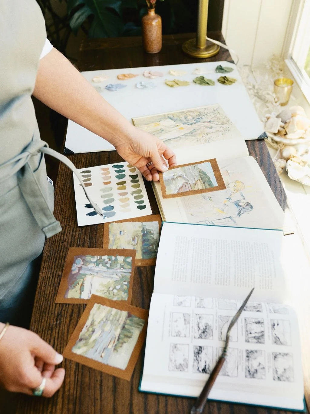 Creating studies is a vital part of my creative process. It allows me to explore color, experiment with composition, and capture the initial spark of an idea. Each study becomes an exploration of light and color, aiming to distill the essence of a fl