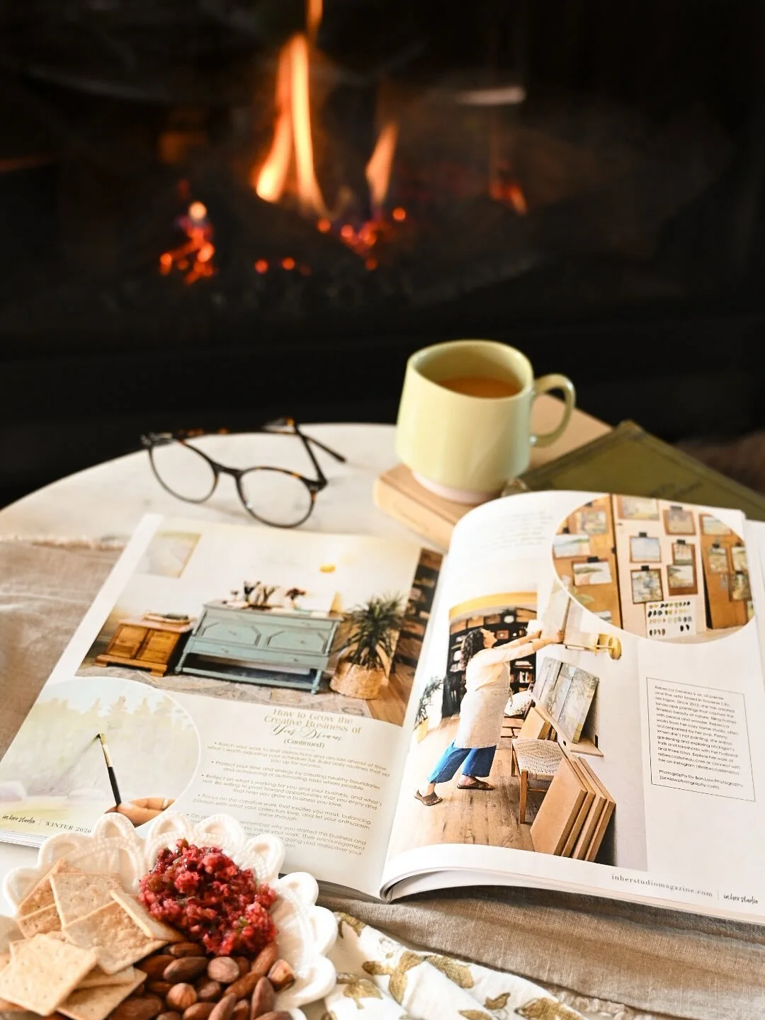 Honored to have a feature article in the new winter issue of In Her Studio magazine. Inside, I share the heart and story behind building a studio, a business, and a life that I love. This issue is special, with inspiring studios from Australia, New Z