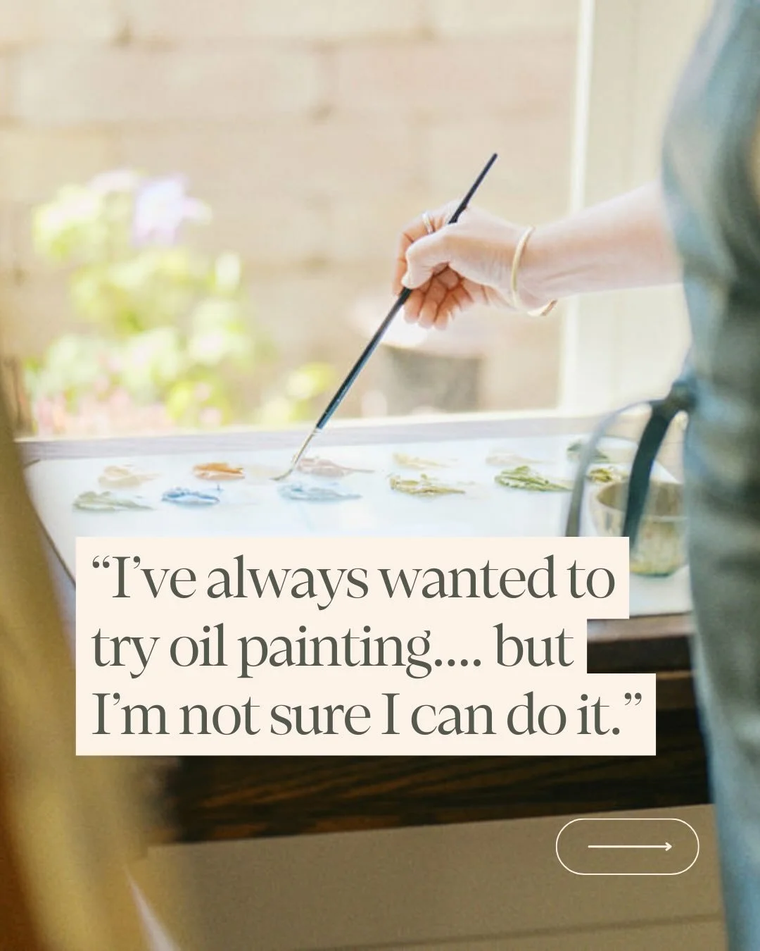 The most common thing I hear?

&ldquo;I&rsquo;ve always wanted to try oil painting&hellip; but it sounds complicated.&rdquo;

That&rsquo;s exactly why I created Oil Painting Basics &mdash; a calm, encouraging course designed for beginners.

These wor