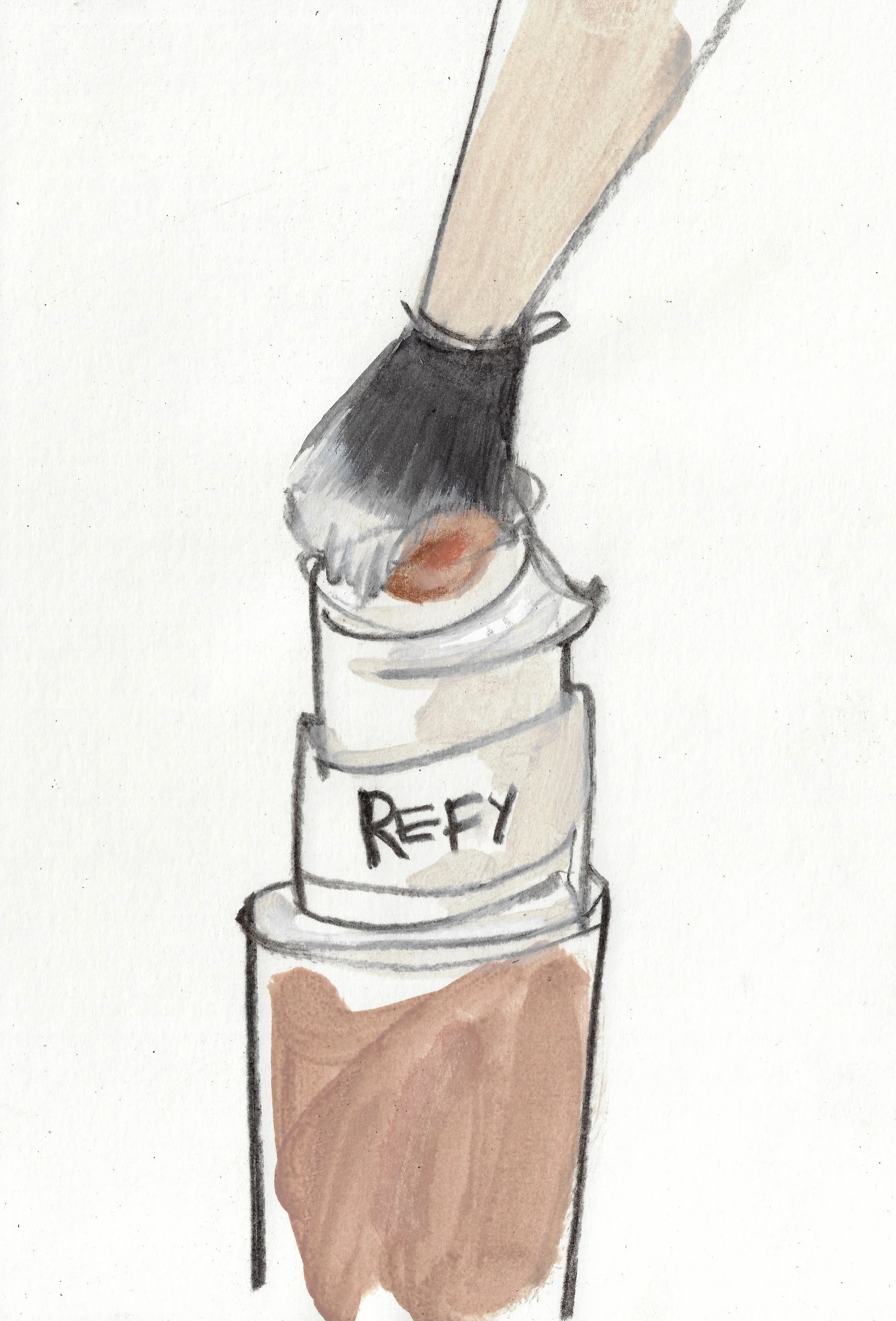 Hand-Drawn Beauty Illustrations - custom beauty and make-up illustrations for brand worlds, packaging, beauty marketing, and e-commerce