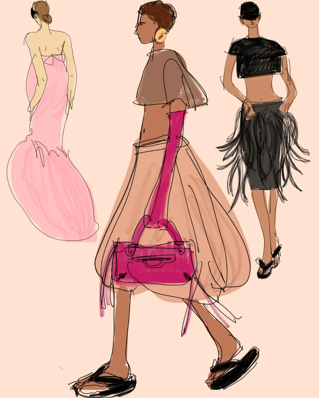 Specialists in Fashion Illustration - Fashion Editorial - fashion trends - look book illustrations - fashion Live event illustrations - womenswear illustrations - menswear illustrations - fashion artists